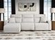Signature Design by Ashley® ModMax II 3-Piece Stone Power Reclining Left-Arm Facing Sectional and Chaise-1