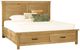 A-America® Glacier Point Golden Java Queen Storage Panel Bed-0