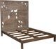 Porter International Designs Dahlia Light Brown Queen Panel Bed-0