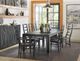 Hooker® Furniture Curata Midnight Dining Table with Brushed Brass Accents-1