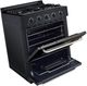 Unique Appliances Classic 30" Black Off-Grid Freestanding Propane Range-4