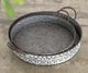 A & B Home Grey Round Trays -2