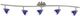 Cal® Lighting & Accessories Blue/Brushed Steel Serpentine Light-0
