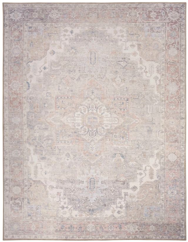 Nourison Home™ Vintage Washables Light Blue 5'x7' Area Rug-0