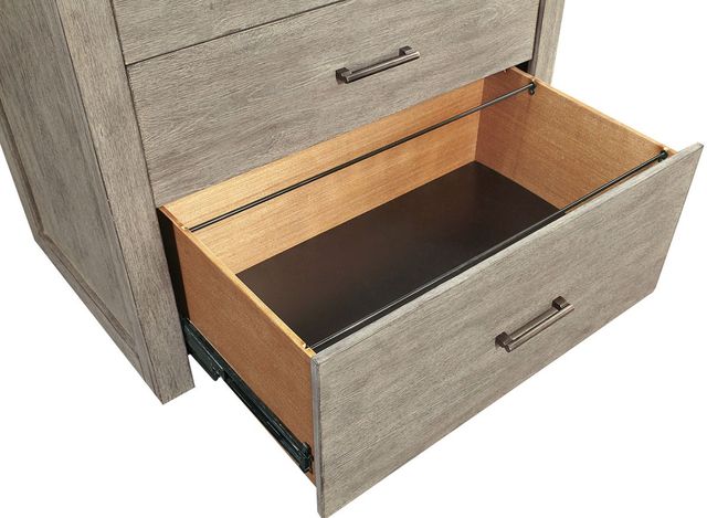Aspenhome® Platinum Gray Linen Workstation/Combo File-3