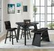 Elements International Rylan Dark Expresso Swivel Bar Stool-4