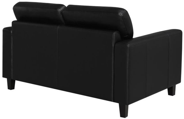 Coaster® Scotland 2-Piece Black Upholstered Sofa Set-3