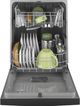 GE® GDF510PGMBB 24" Built In Dishwasher-Black-2