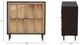 Nest Home Collections Camden Espresso/Natural Doors Accent Cabinet-2