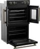 FORNO® Asti Alta Qualitia 30" Black Double Electric Wall Oven-4