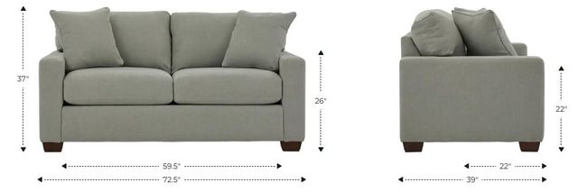La-Z-Boy® Shiloh Mushroom Full Sleeper Sofa-2