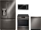 LG 4 Piece Black Stainless Steel Kitchen Package-0