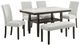 New Classic® Home Furnishings Carissa 6-Piece Espresso/Stone Counter Table Set-0