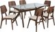New Classic® Home Furnishings Oscar 7-Piece Natural/Walnut Dining Table Set-0