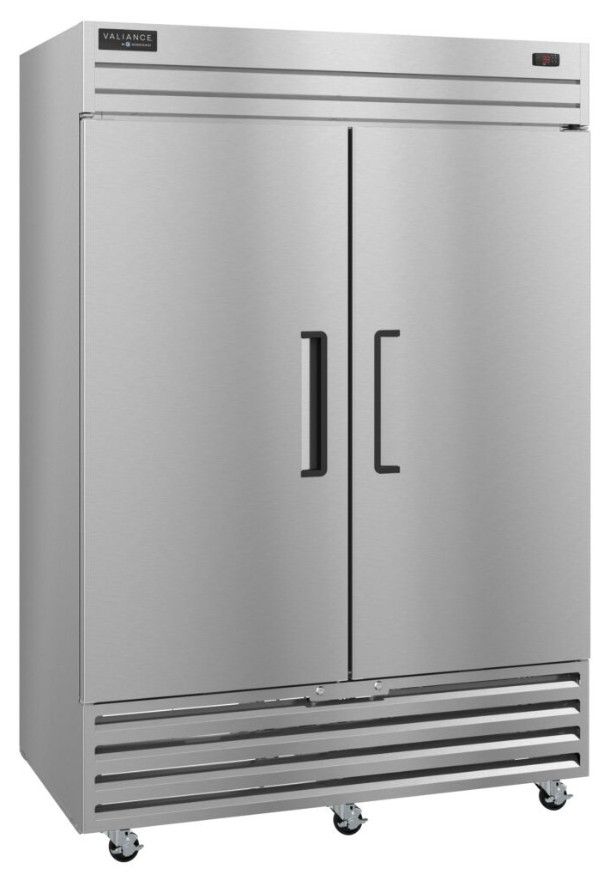 Hoshizaki Valiance® 54" 42.5 Cu. Ft. Stainless Steel Two Section Upright Refrigerator with Lock-2