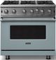 Viking® 5 Series 36" November Sky Pro Style Natural Gas Range-0