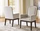 Signature Design by Ashley® Bannette Light Brown/Light Gray Upholstered Dining Arm Chair-1