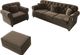 Northfield Living 3-Piece Brown Upholstered Living Room Set-0