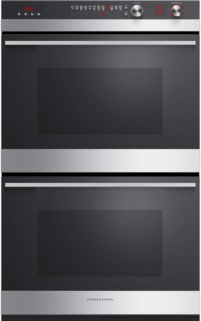 Fisher & Paykel Series 9 30" Stainless Steel Electric Built In Double Oven-0