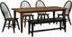 Liberty Furniture Hearthstone Ridge 6-Piece Black/Tobacco Dining Table Set-0