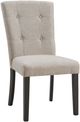 Elements International Lexi 5-Piece Taupe/White Rectangular Dining Set-3
