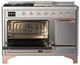 Ilve® Majestic III 48" Stainless Steel Pro Style Dual Fuel Natural Gas Range with Solid Door and Copper Trim-3