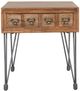 Jofran Inc. American Vintage Brown End Table with Gray Base-2