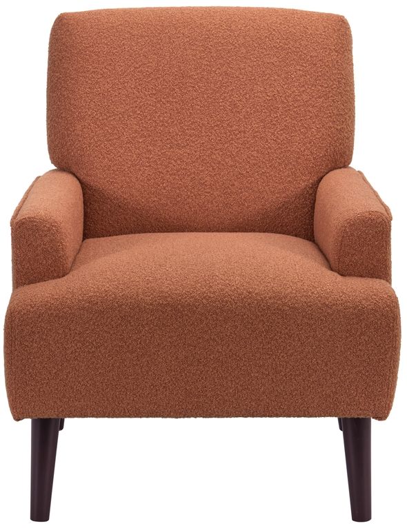 Elements International Kiwi Orange Accent Chair-3