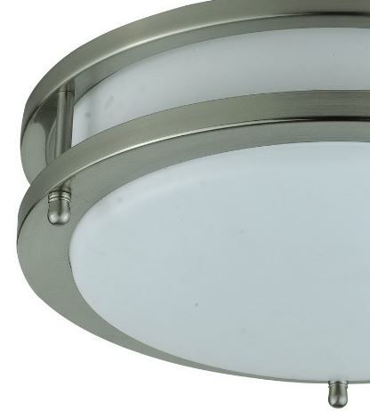 Cal® Lighting & Accessories Brushed Steel Circular Ceiling Lamp-1