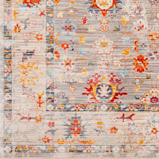 Surya Ephesians Multi Gray Beige 5'x8' Area Rug-1