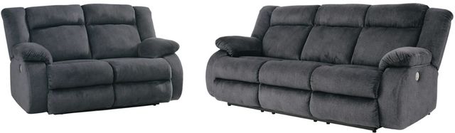 Signature Design by Ashley® Burkner 2-Piece Marine Power Reclining Living Room Set-0