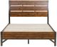 Homelegance® Holverson Gunmetal/Rustic Brown California King Platform Bed-2