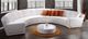 Jaymar Expo Urban Chic 3 Piece White Round Sectional-2