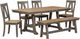 Liberty Furniture Lindsey Farm 6-Piece Gray/Sandstone Trestle Dining Set-0