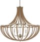 Uttermost® Lovelock Brown/Nickel 4-Light Pendant-5