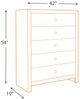 Millennium® by Ashley® Mayflyn Gray Chest of Drawers-1