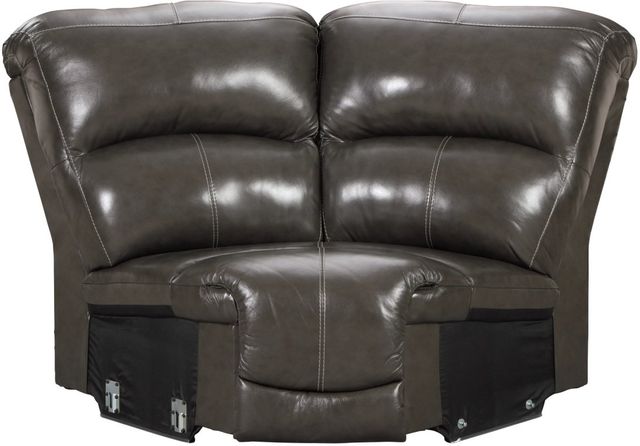 Signature Design by Ashley® Hallstrung 5-Piece Chocolate Power Reclining Left-Arm Facing Sectional and Chaise-3