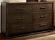 Vaughan-Bassett Lodge & Loft Dark Oak 6-Drawer Dresser-0