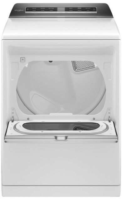 Whirlpool® 7.4 Cu. Ft. White Front Load Electric Dryer with Advanced Moisture Sensing-1