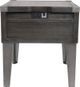 Signature Design by Ashley® Todoe Dark Gray End Table with Silver Base-3