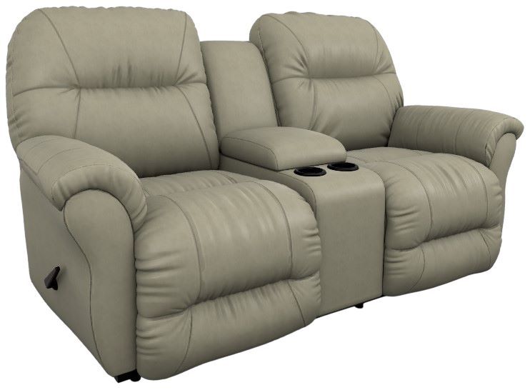 Best® Home Furnishings Customizable Bodie Leather Reclining Rocker Console Loveseat