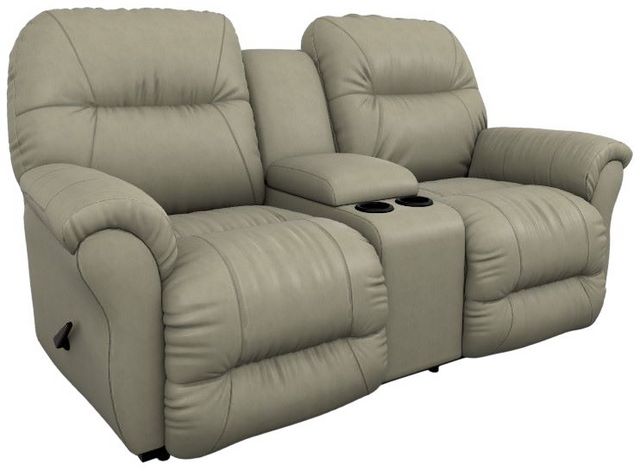 Best® Home Furnishings Customizable Bodie Leather Reclining Rocker Console Loveseat-0
