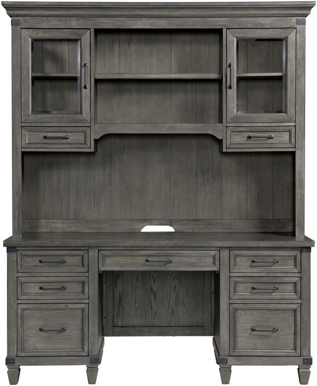 Intercon Foundry Brushed Pewter 66" Credenza-1