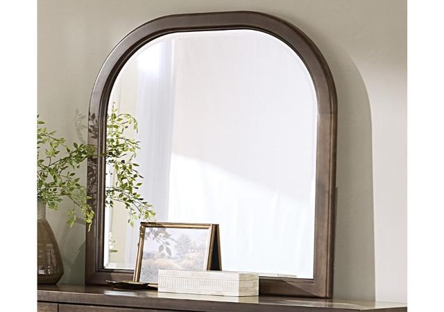 Vaughan Bassett Pure Maple Arch Mirror In Maple Syrup-1
