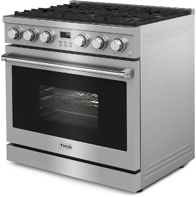 Thor Kitchen® A-Series 36" Stainless Steel Pro Style Liquid Propane Gas Range-2