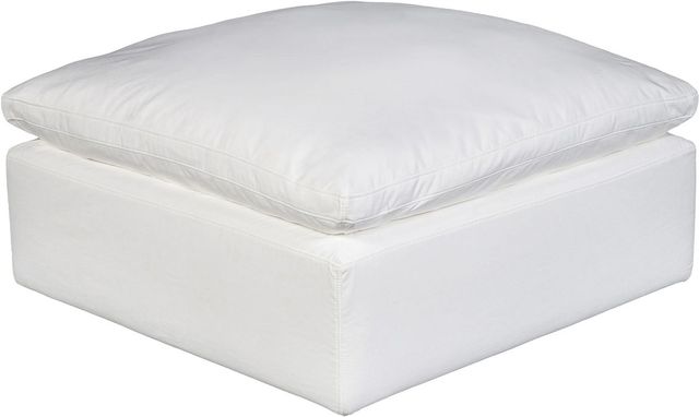 Moe's Home Collection Terra Condo Cream White Ottoman-0
