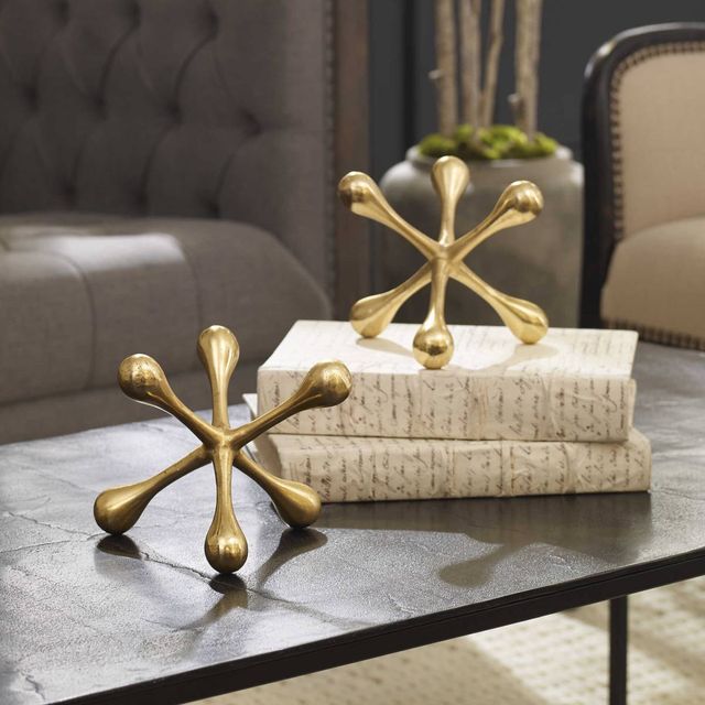 Uttermost® Harlan 2-Piece Brass Objects Set-2