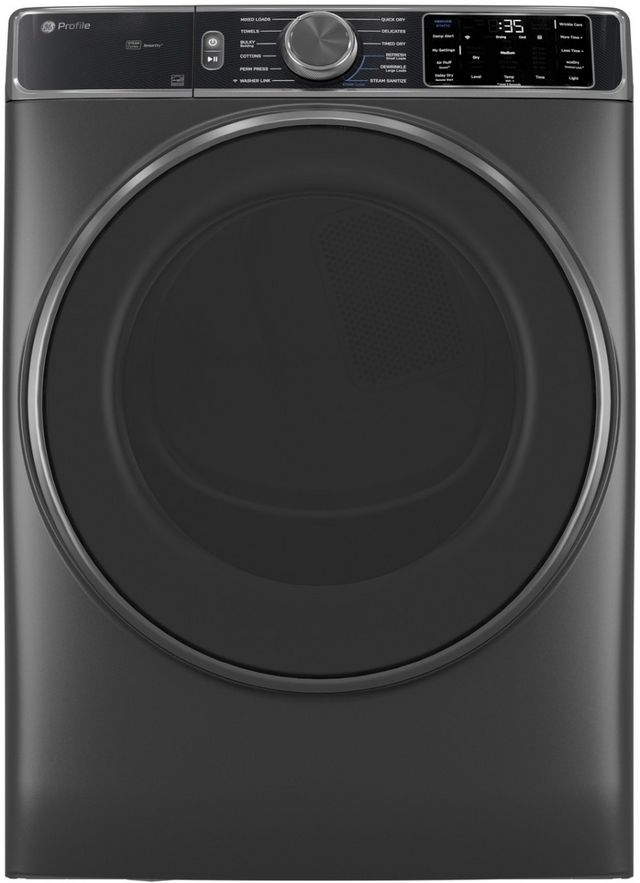 GE Profile™ 7.8 Cu Ft. Carbon Graphite Front Load Gas Dryer-0