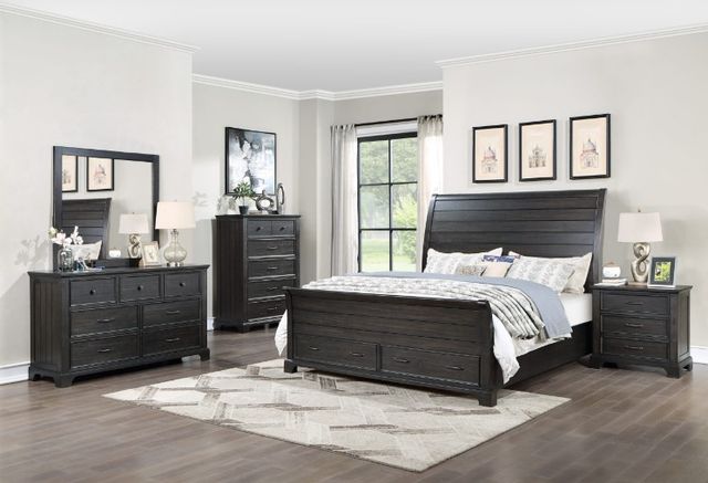 New Classic® Home Furnishings Stafford County Walnut Dresser and Mirror-1