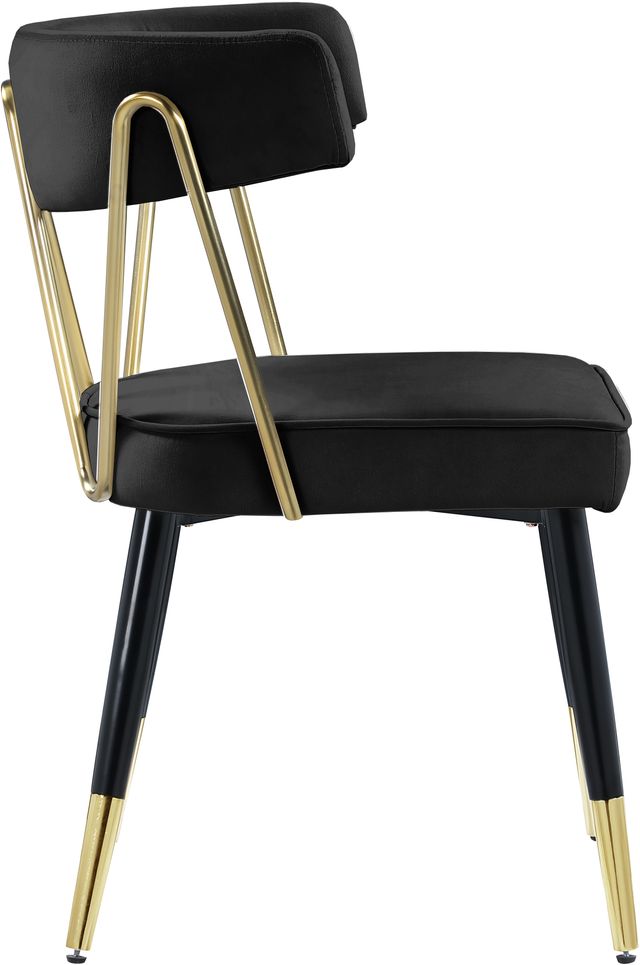 Meridian Furniture Rheingold Black Velvet Dining Chair-2